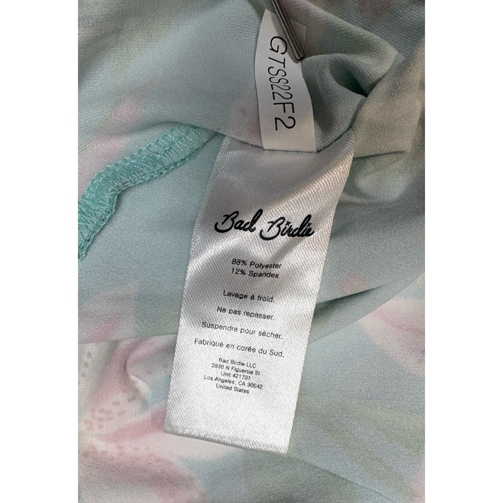 Bad Birdie Mens Medium Floral All Over Print Short Sleeve Golf Polo Performance - Picture 9 of 10